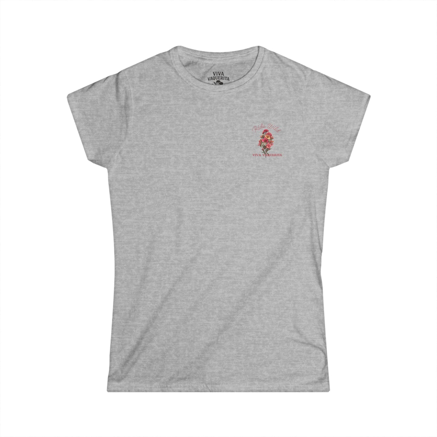 Wildflowers & Wild Horses Women's Tee — Floral Cowgirl Graphic Shirt