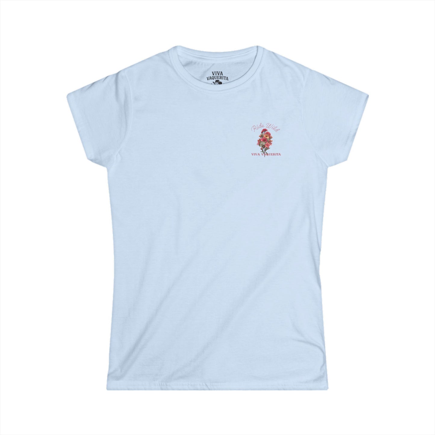 Wildflowers & Wild Horses Women's Tee — Floral Cowgirl Graphic Shirt